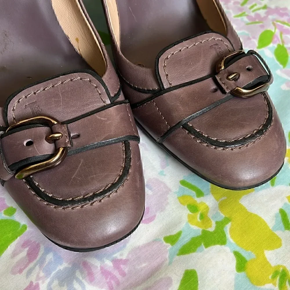 Tod’s Jodie Buckle Heels Purple - 39.5